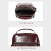 BULL CAPTAIN 0400 Large-Capacity Cowhide Crossbody Bag (Coffee) - 4