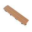 Outdoor Balcony Plastic Wood Waterproof Floor, Apricot Yellow - 1