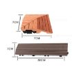 Black Outdoor Balcony Plastic Wood Waterproof Floor - 3