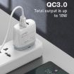 LDNIO Q229 Fast Charger with 1m Cable - US Plug (White) - 7