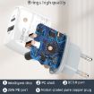 LDNIO Q229 Fast Charger with 1m Cable - EU Plug (White) - 8