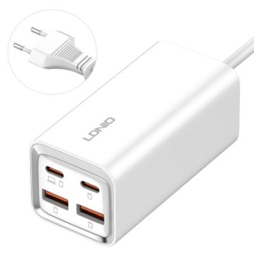 LDNIO A4610C PD65W Dual USB-C/Type-C + Dual USB Fast Charger - 1
