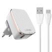 LDNIO A1204Q QC3.0 18W USB Fast Charger with 1m USB to Micro USB Cable - 1