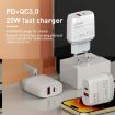 LDNIO Q229 Fast Charger + Type-C Cable - UK Plug (White) - 4