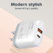 LDNIO Q229 Fast Charger with Type-C Cable - US Plug (White) - 5