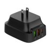 LDNIO Q334 32W Type-C Charger + Dual USB Port - US Plug (Black) - 3