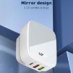 LDNIO Q334 32W Type-C Charger + Dual USB Port - UK Plug - 5