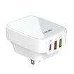 LDNIO Q334 32W Type-C + Dual USB Charger + 1m 8 Pin Data Cable - 1
