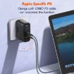 LDNIO Q366 65W USB + Dual Type-C Charger + 1m Cable - UK Plug - 8