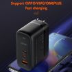 LDNIO Q366 65W USB + Dual Type-C Charger + 1m Cable - UK Plug - 9