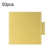 50pcs 100mm Square Golden Paper Plates Dessert Board Base Mousse Mat Cake Cardboard Pastries Display Tray - 1