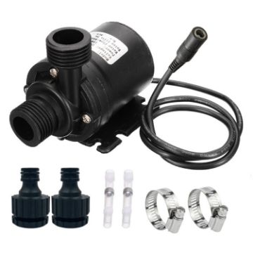 5m Lift Brushless Motor Ceramic Shaft Core Booster Pump, DC24V Female Connector - 1
