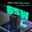 LDNIO Q367 65W GaN Charger with USB-C Cable - EU Plug - 5