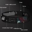 OUDU Outdoor Sports Waist Pack Cell Phone Bag (Light Gray) - 8