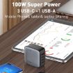 LDNIO Q408 100W GaN USB Charger + 3 USB-C Ports - US Plug - 7