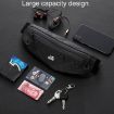 OUDU Outdoor Running Waist Pack - Waterproof Sports Gear (Gray) - 8