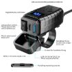 PD3.0 Motorcycle USB Charger with Voltage Meter & Switch - Green Screen - 4