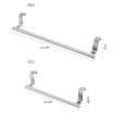 Stainless Steel Over Door Towel Rack Holder - 23.5cm White - 4