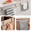 Stainless Steel Over Door Towel Rack Holder - 23.5cm White - 9