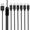 JUNSUNMAY 6 in 1 USB 2.0 to Type-C Splitter Cable 0.5m - 1