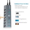 WAVLINK UH3076 7-port USB 3.0 Hub with Independent Switch - 8