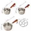 200ml Stainless Steel Mini Hot Milk Oil Pot Butter Warmer Skillet - 9