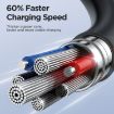 JOYROOM SA38-AC3 3A USB to USB-C Coiled Fast Charging Cable - 8