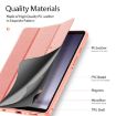 Samsung Galaxy Tab A9 DUX DUCIS Domo Series Pink Leather Tablet Case - 5