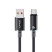 USAMS USB to Type-C 6A Fast Charge Data Cable, 1.2m - Black - 1