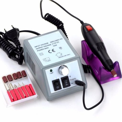 Electric Nail Drill Manicure Machine Pedicure Nail Art Equipment with 6 Bits - 1