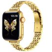 Apple Watch 38mm Slim Metal Band (Gold) - Seven Bead Slingshot Buckle - 1