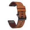 Garmin Fenix 7S 20mm Leather Steel Buckle Watch Band - Brown - 2