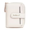Baellerry N1915 Lychee Pattern Women Short Wallet - Milk Apricot - 1