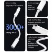 Type-C to 8 Pin/3.5mm Audio Adapter Cable - White - 3