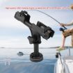 Marine 360 Degree Adjustable Fishing Rod Holder - Round Mount Base - 2