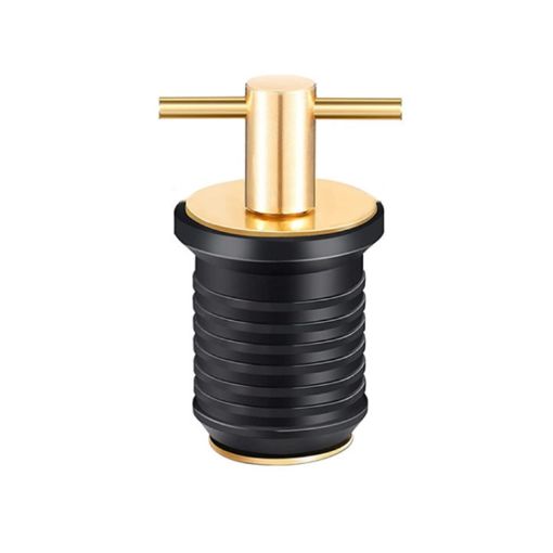 Marine Motorboat Deck Cross Drain Plug Screw, Copper 32mm - 1