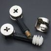 10pcs 35mm 3 In 1 Screw Connector Furniture Link Fixer Fastener - 4