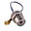 50cm SMA Male to SO239 UHF Female Coaxial RF Cable RG174 - Coax Connector - 3