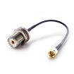 10cm SMA Male to SO239 UHF Female Coaxial RF Cable RG174 - Coax Connector - 5