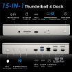 WAVLINK UTD41 PRO Thunderbolt 4 Docking Station - 15-in-1 - US Plug - 3