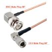 30cm CC4 Male To BNC Male Elbow Connector Cable RG179 RF Coaxial Cable - 3