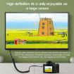 Mini HDTV to HDTV Right Angle Head HD Video Data Adapter Cable - 3