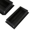 ABS Table Rectangle Wire Hole Cover Outlet Port With Brush PC Desk Cable Organizer - 5