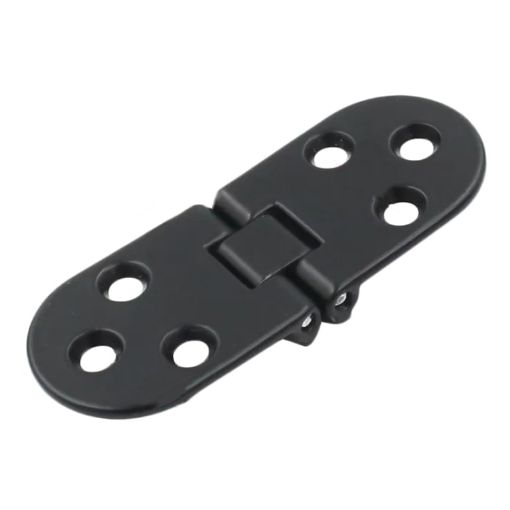 Black Zinc Alloy Cabinet Door Folding Hinge - Half Round Table Flip Hinge - 1