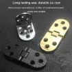 Gold Cabinet Door Folding Hinge - Thickened Zinc Alloy - Half Round Table Flip - 7