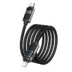 hoco U137 USB-C to 8 Pin PD Charging Cable, 1.2m - Black - 5