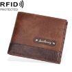 Baellerry DR112 RFID Anti-theft Wallet Card Holder (Light Brown) - 1