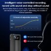 ZD42B Magnetic Sound Control Voice Recorder, 32GB Memory - Black - 7