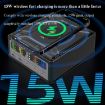 868D 6-In-1 High-Power Type-C+USB Charger with QI Wireless Charging - 9