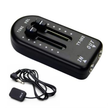 Stick-on Miniature Violin Guitar Pickup - Black - 1